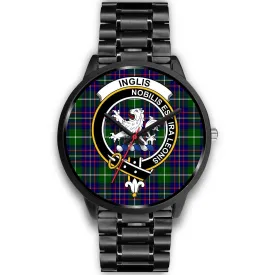 Inglis Modern Clan Badge Tartan Black Watch