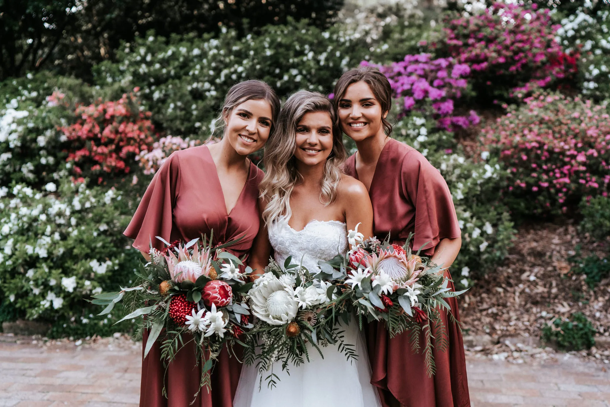 A-line V-neck Half-sleeves Knee-length Bridesmaid Dresses, BD1117