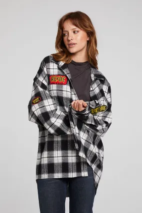 AC/DC High Voltage Flannel Button Down