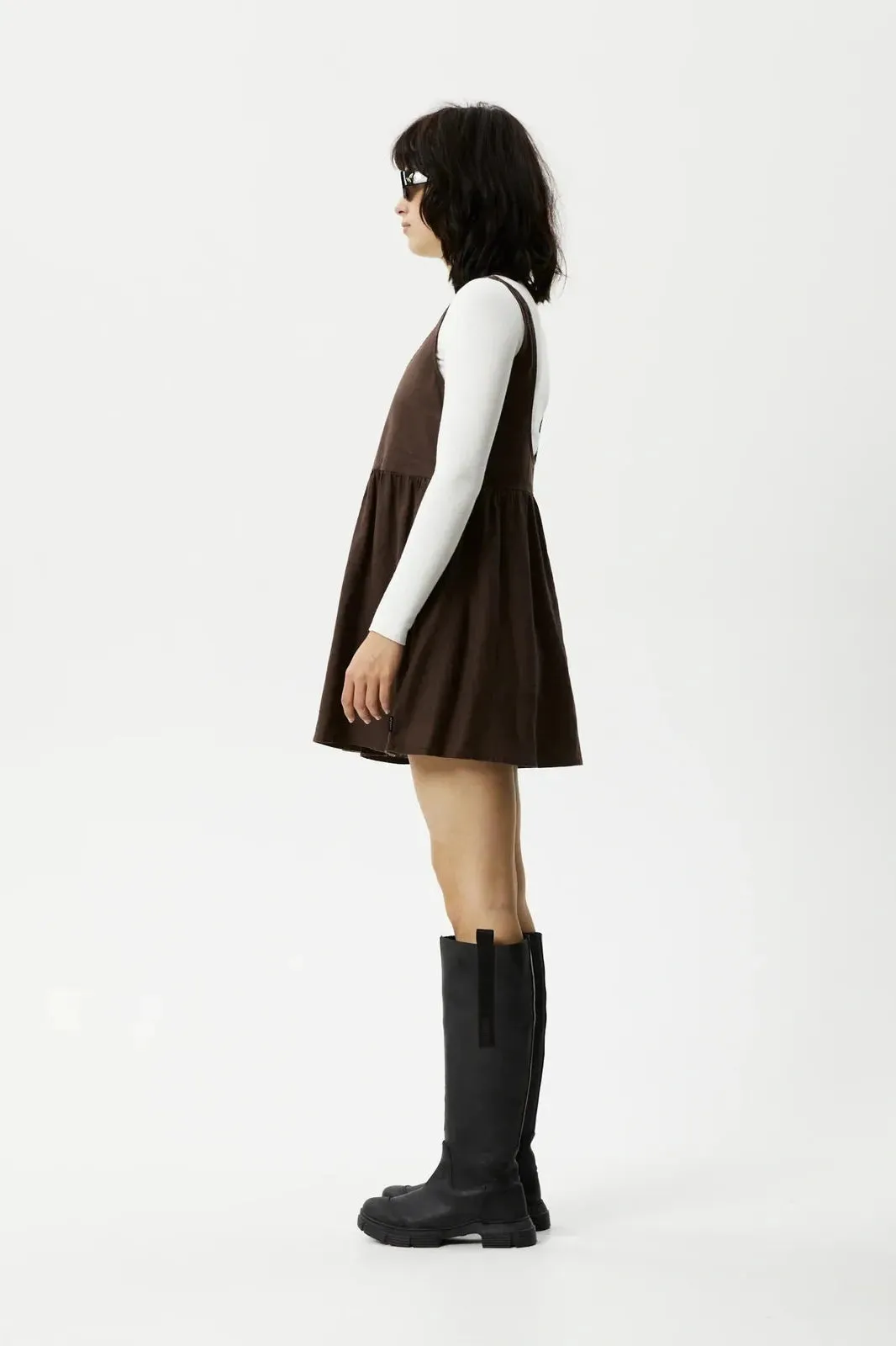 Afends jesse hemp mini dress - coffee