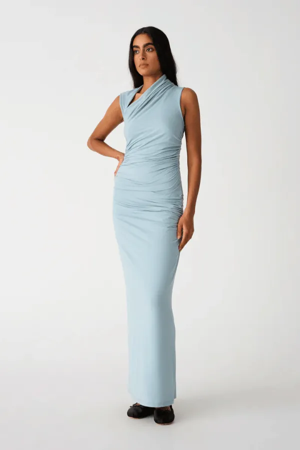 Albie Maxi Dress Seafoam Blue