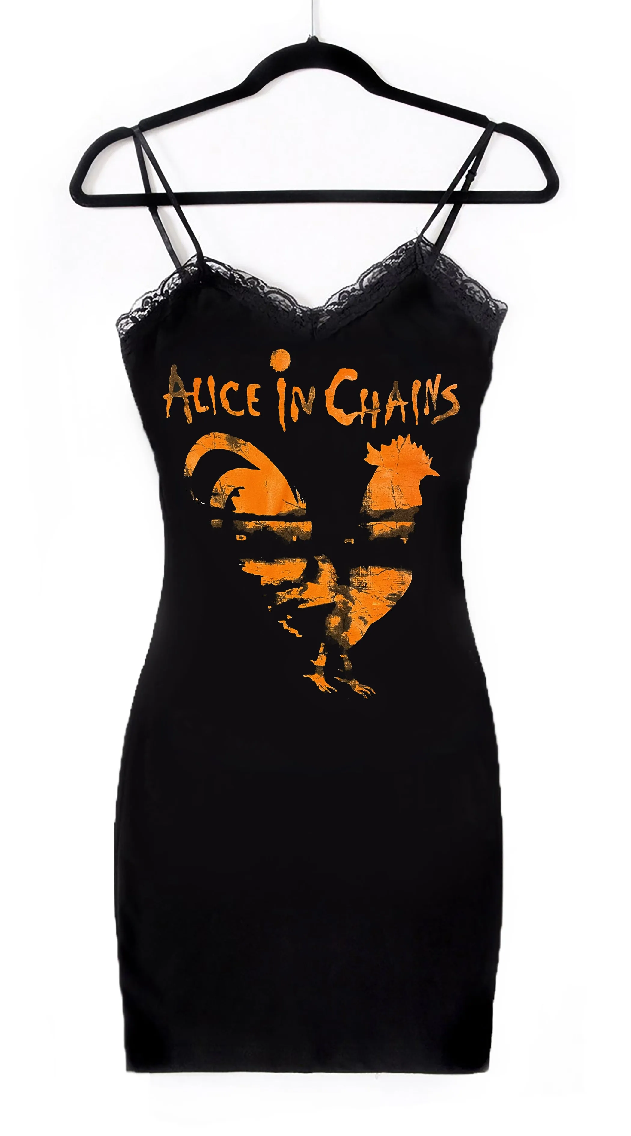 Alice in Chains (Rooster) Lace Strap Dress