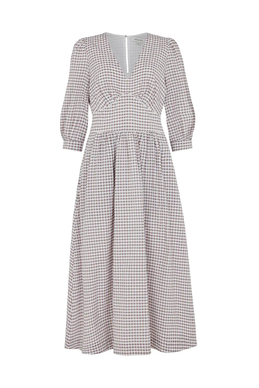 Amelia Parma Violet Gingham Dress