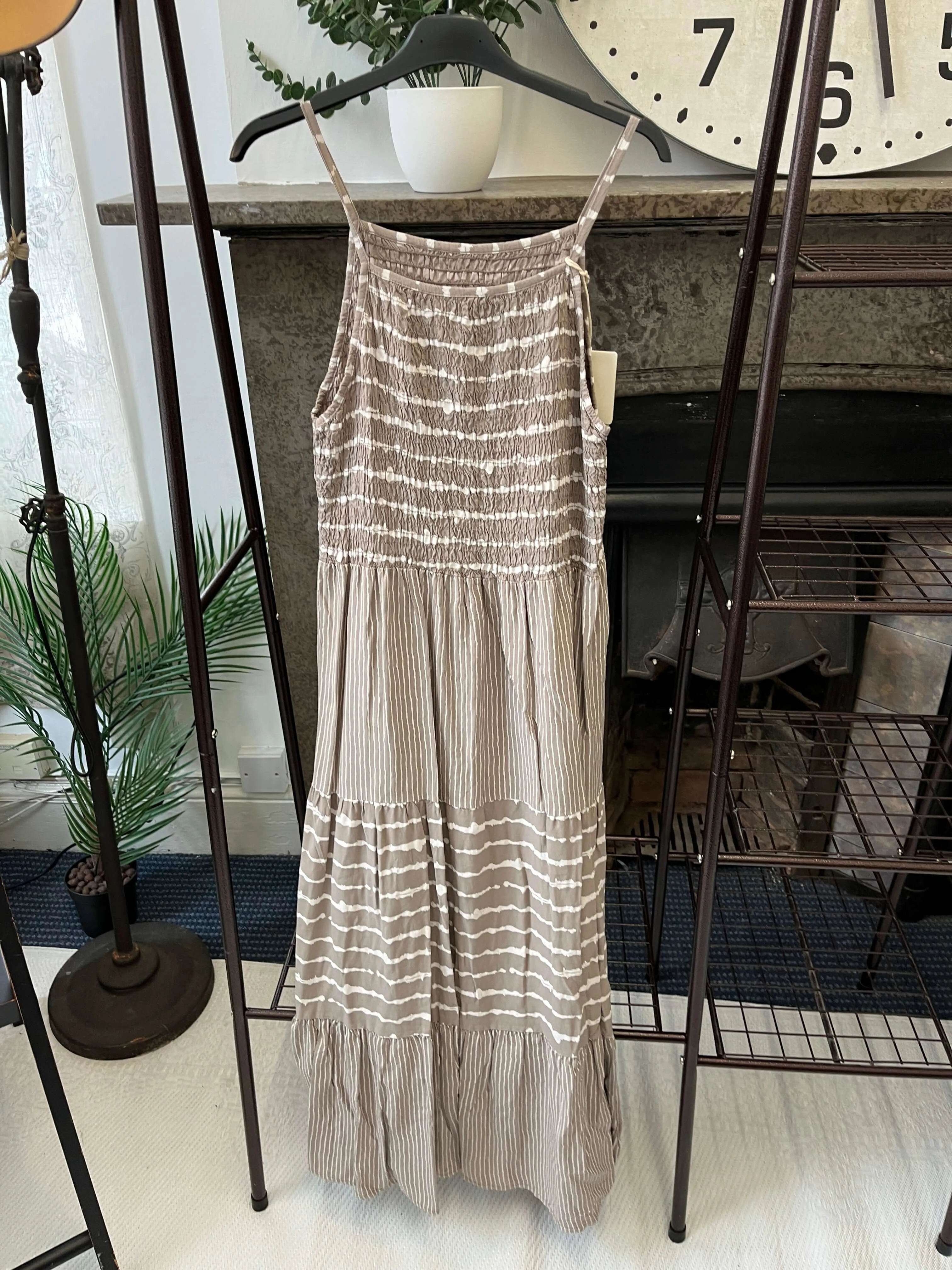 Annalise Stripe Strappy Maxi Sundress