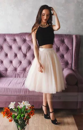 Ball Gown Sweetheart Short Ivory Tulle Homecoming Dress with Appliques,BD98430