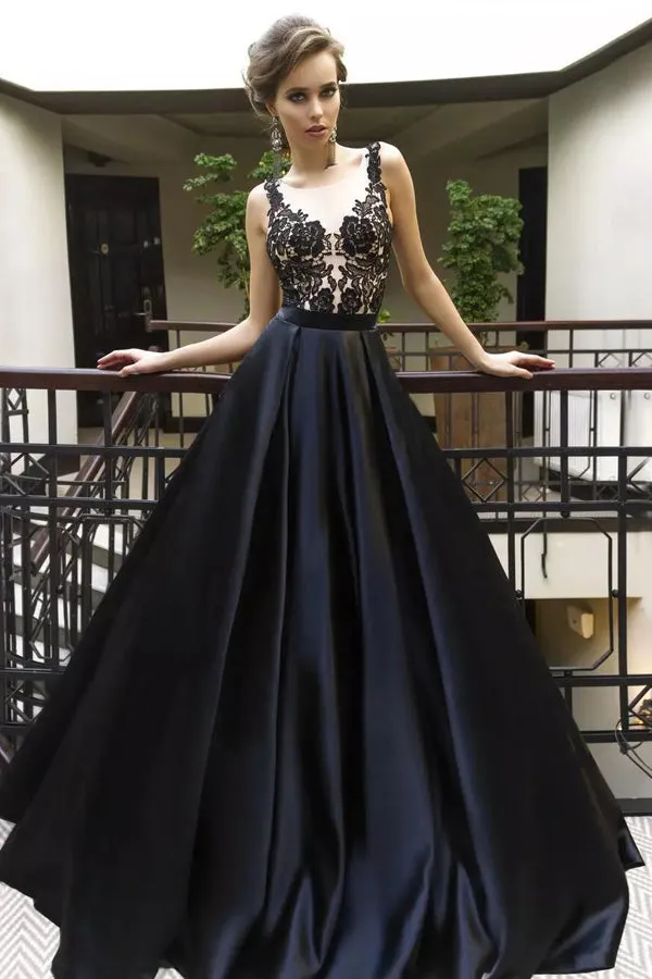 Black Prom Dress 2018, Evening Gown, Party Dresses, Prom Dresses For Teens, M129