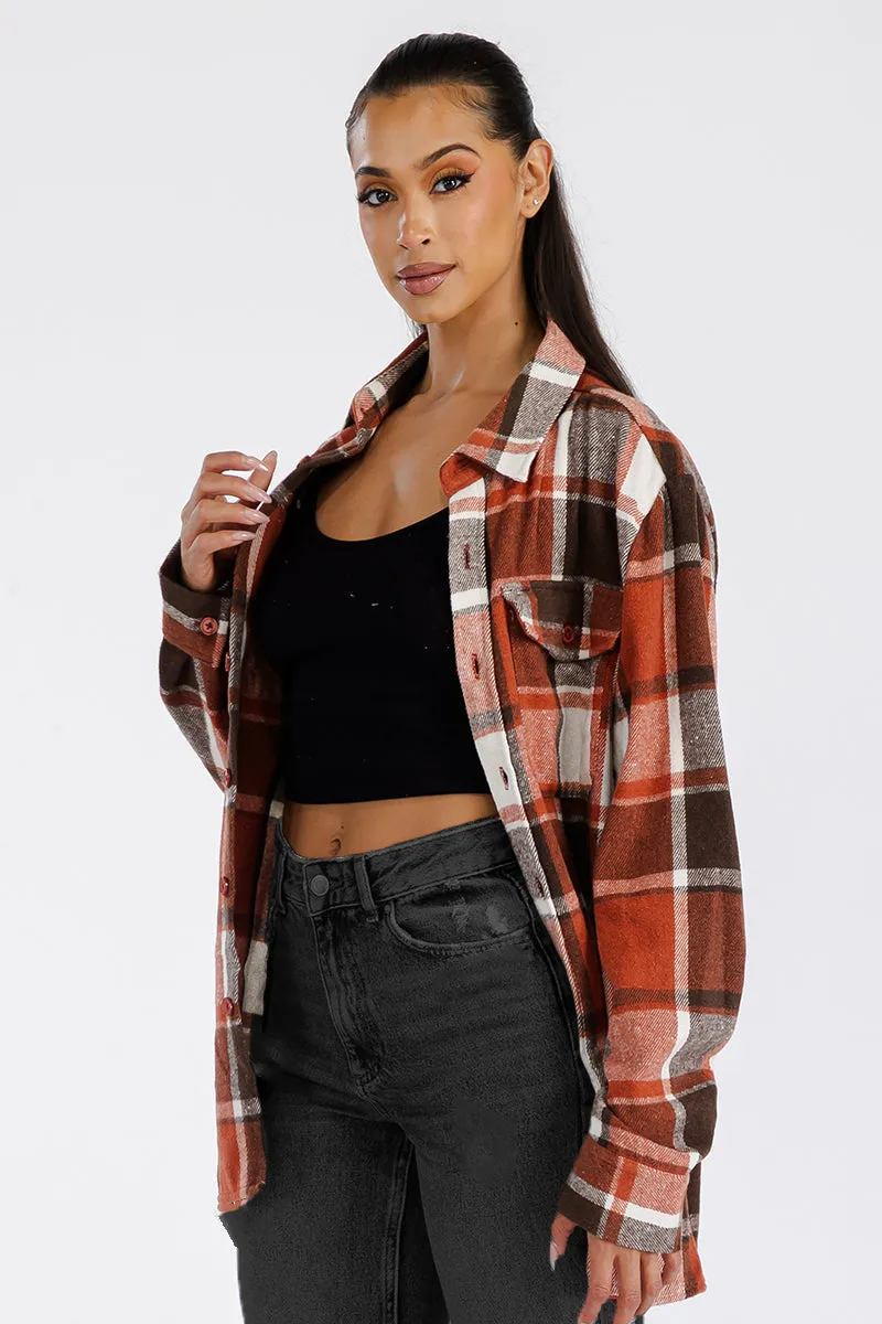 BOYFRIEND OVERSIZED SOFT FLANNEL SHACKET