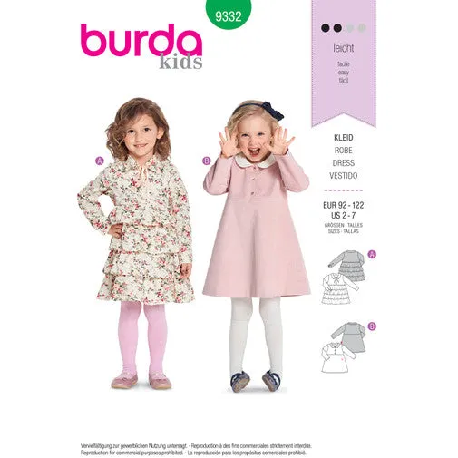 Burda Child Dresses 9332