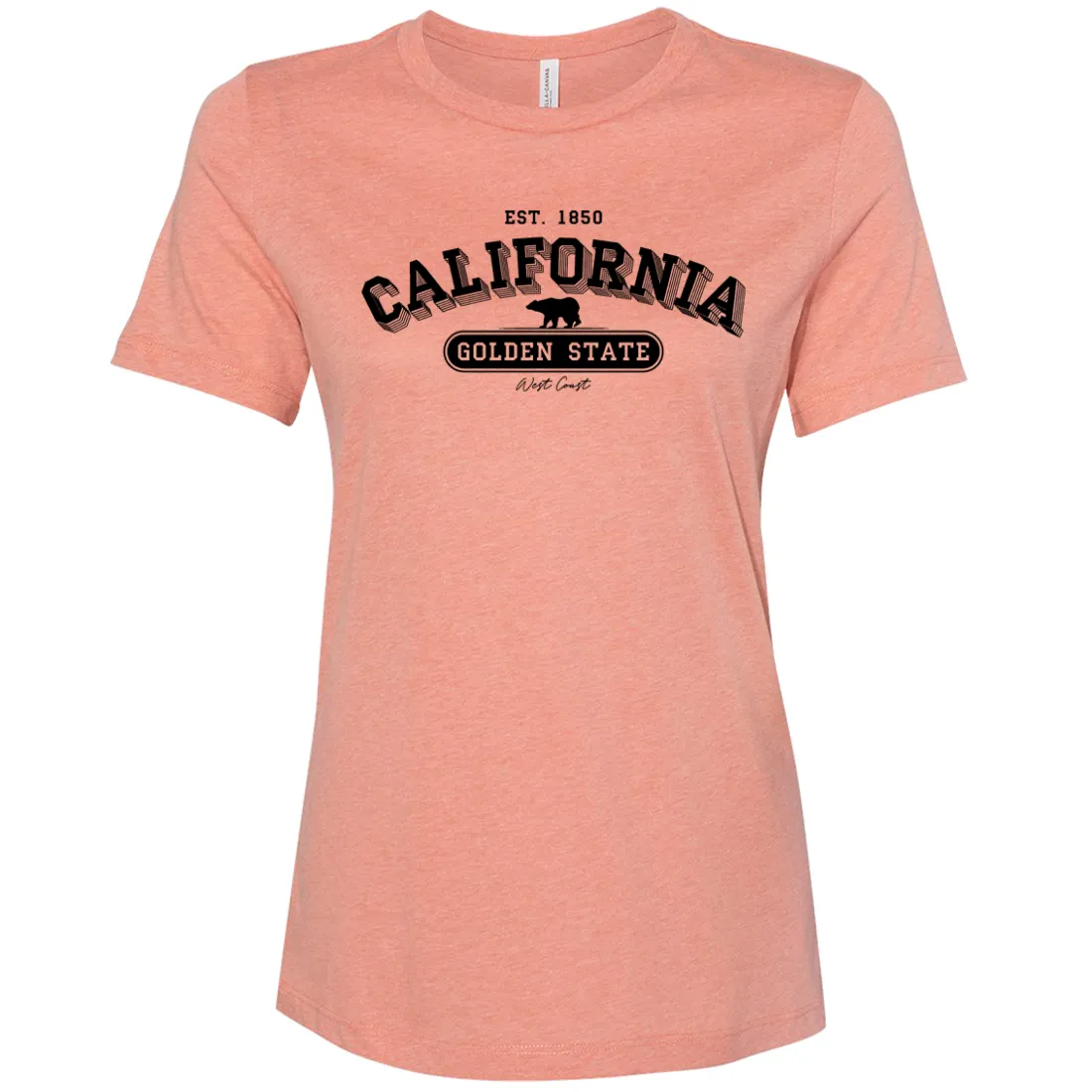 California Golden State 1850 Women's Relaxed Jersey Tee