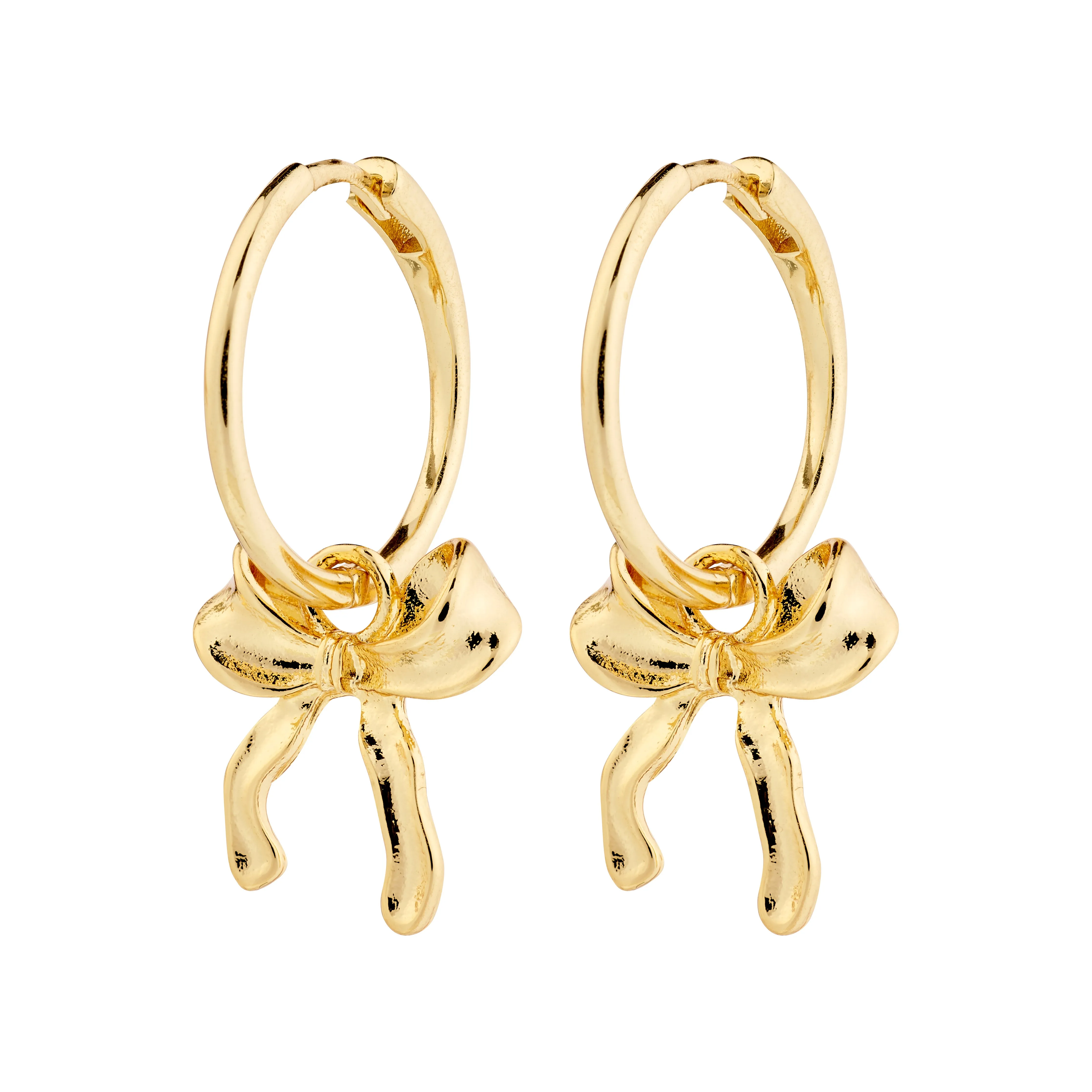 CASSIAN recycled hoop earrings gold-plated