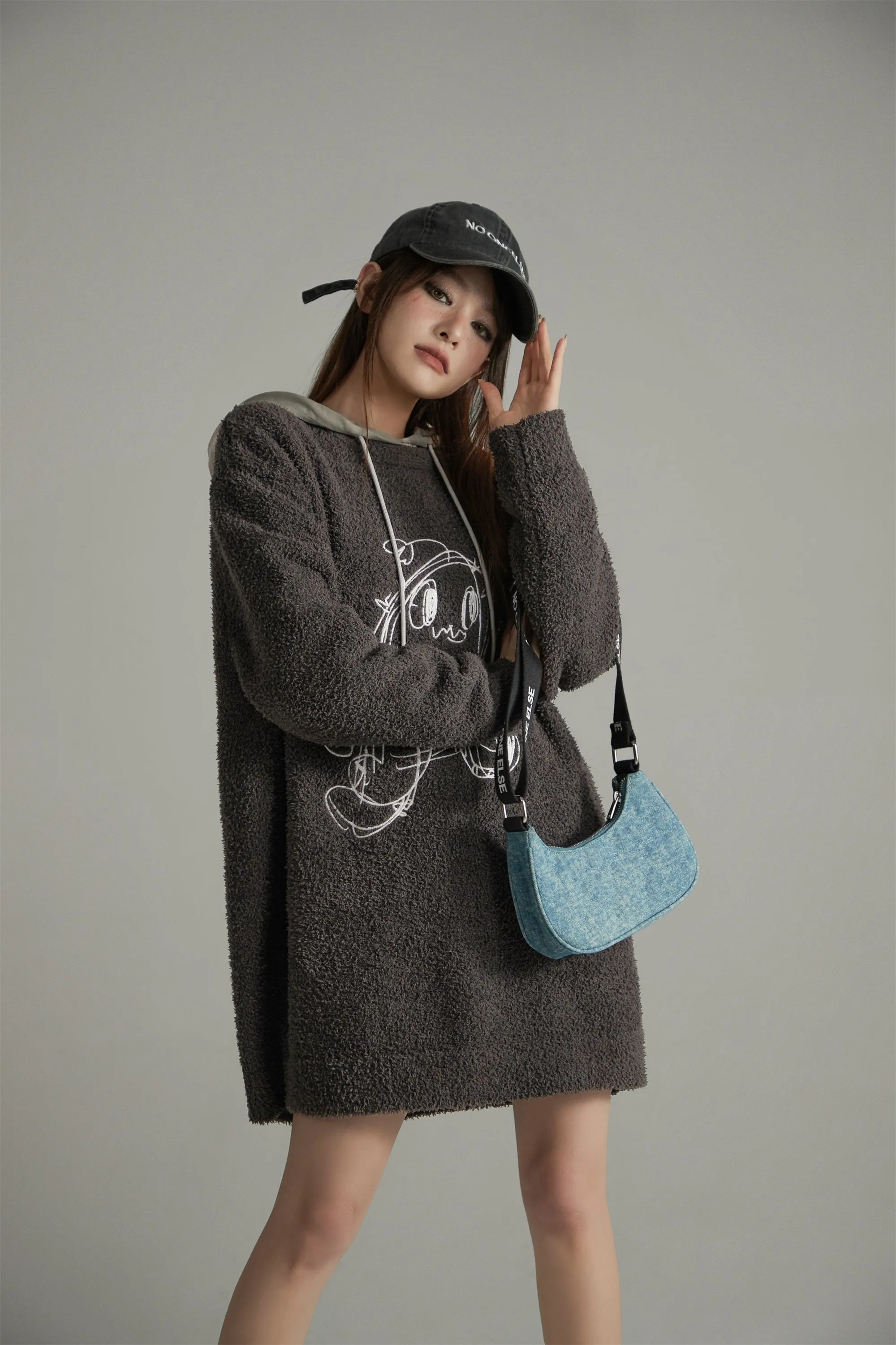 Character Embroidered Fleece Dress