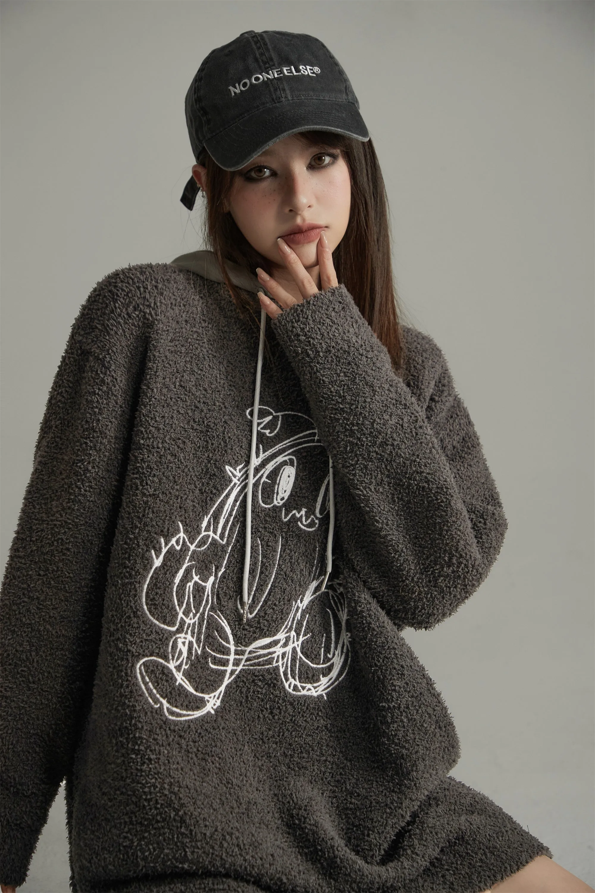 Character Embroidered Fleece Dress