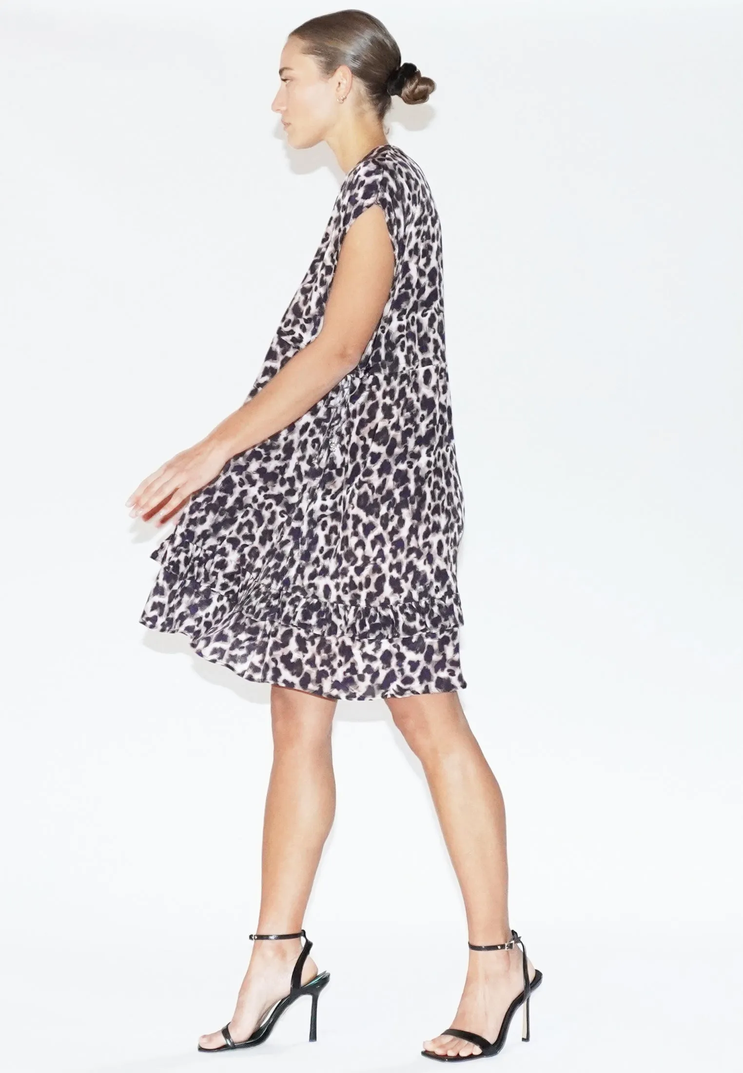 CHARISMA LEOPARD PRINT TUNIC DRESS