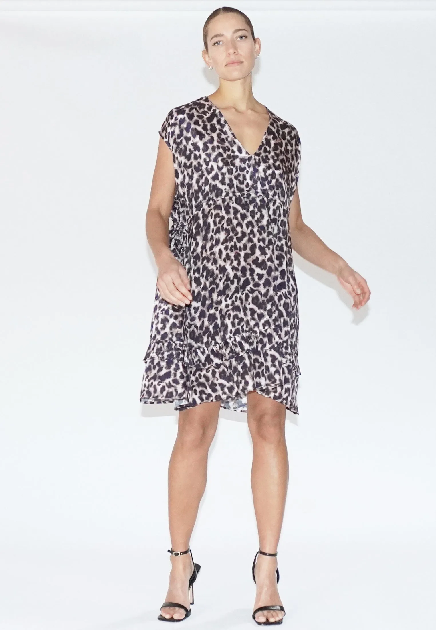 CHARISMA LEOPARD PRINT TUNIC DRESS