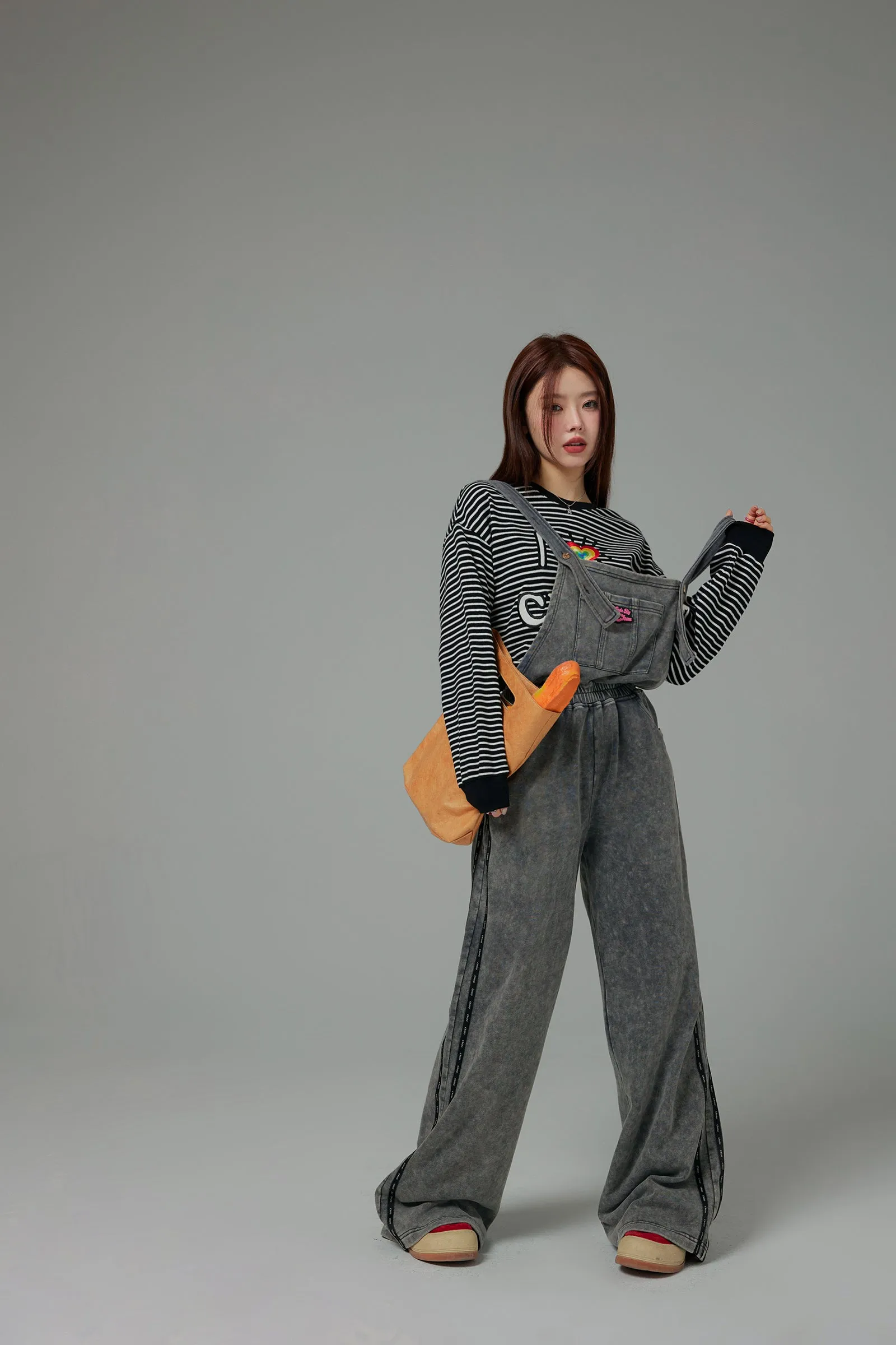 Chuu Baggy Cotton Overalls