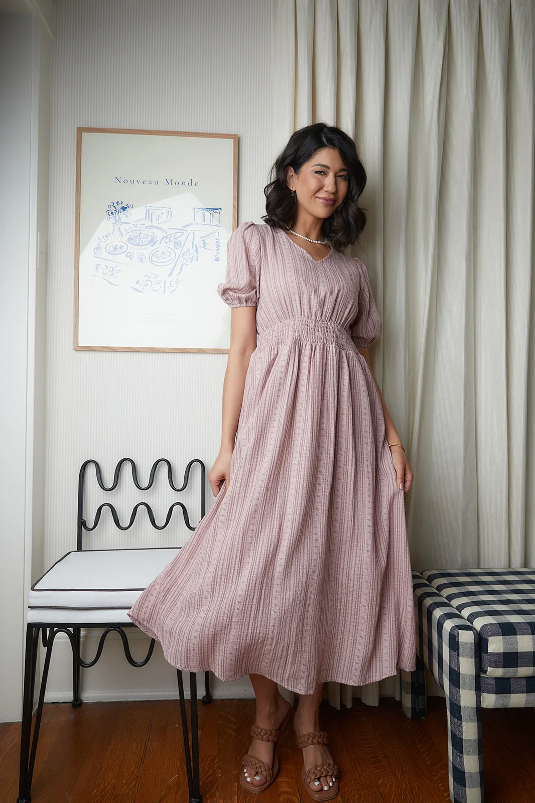 Clara Mauve Maxi Dress