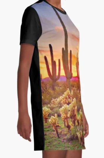 Cowgirl Kim Desert Sunrise Tee Dress