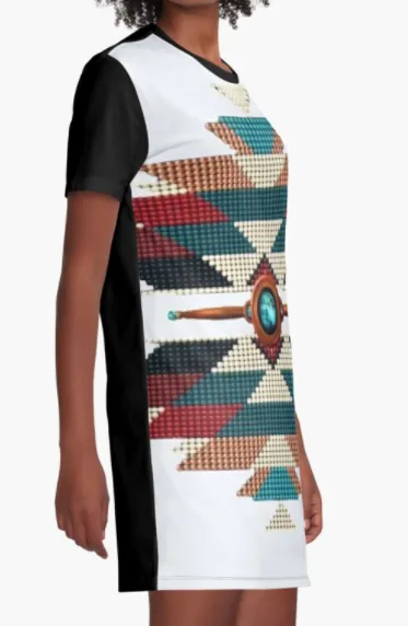 Cowgirl Kim Navajo Mandala Tee Dress - Large Only