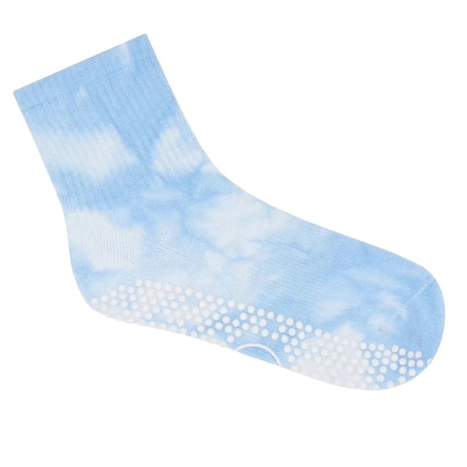 Crew Tie-Dye Grip Socks (Barre / Pilates)