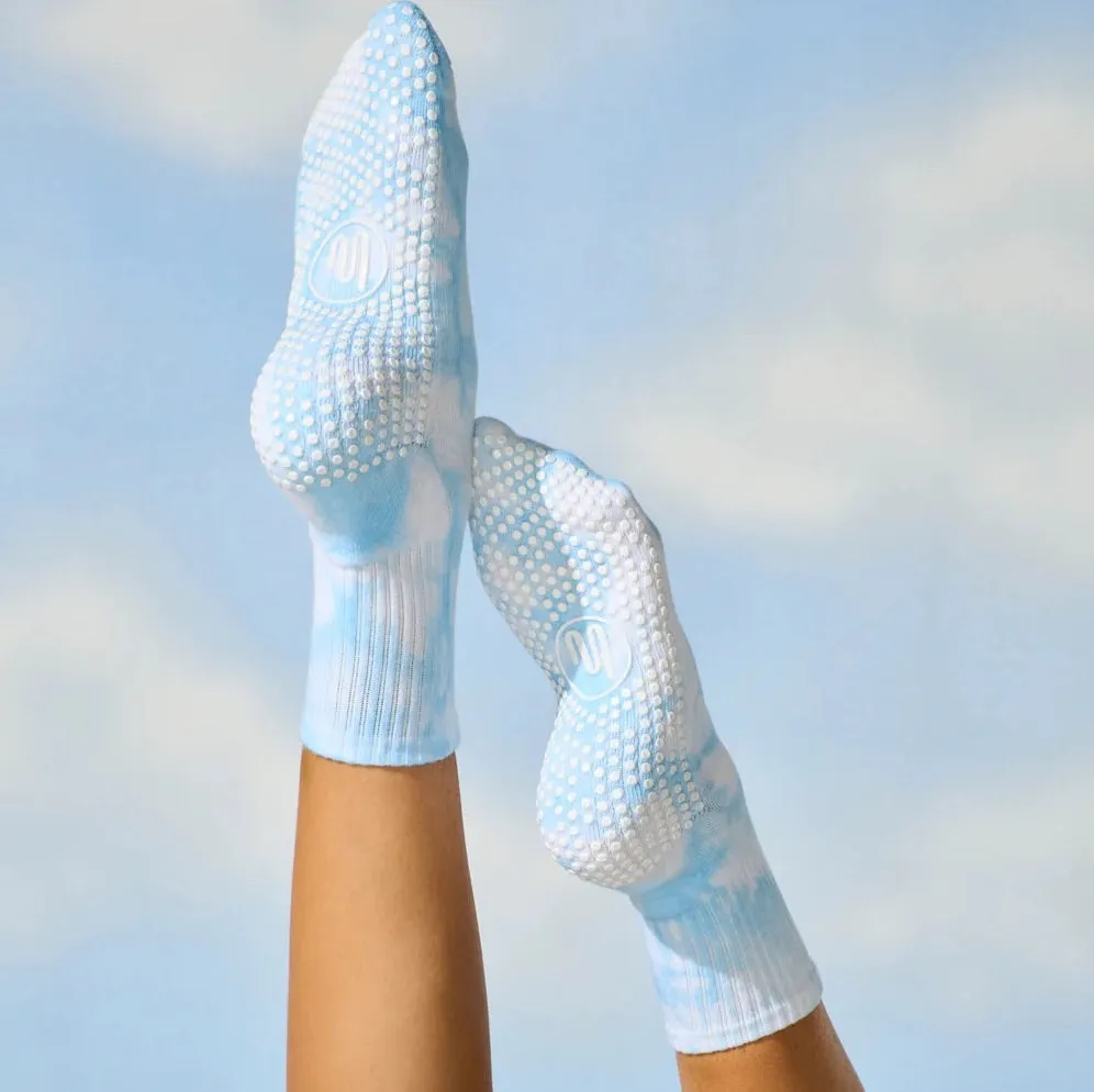 Crew Tie-Dye Grip Socks (Barre / Pilates)