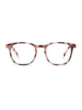 Dalston Blue Light Glasses - Pink Tortoise