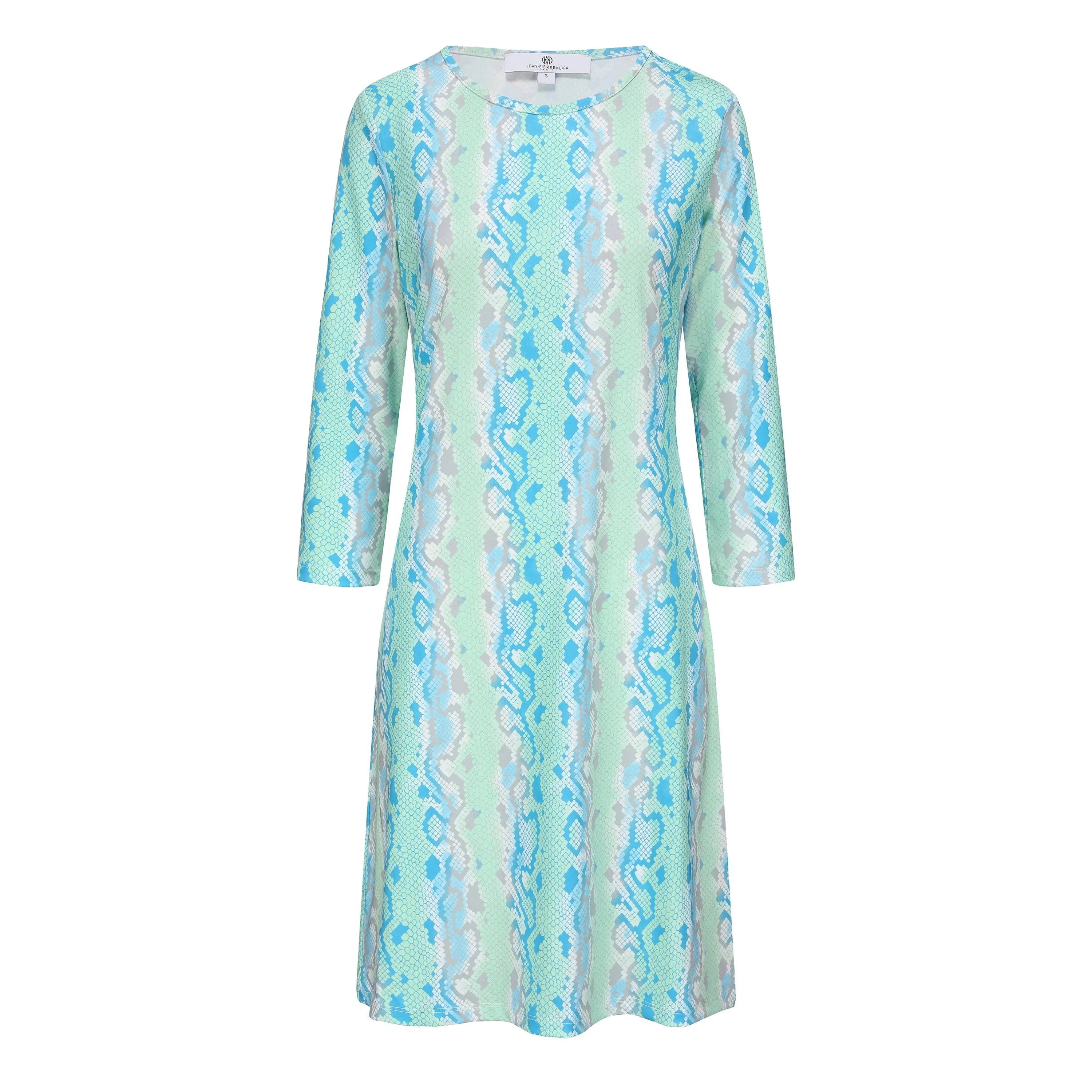 Daphne Dress Aqua Snake