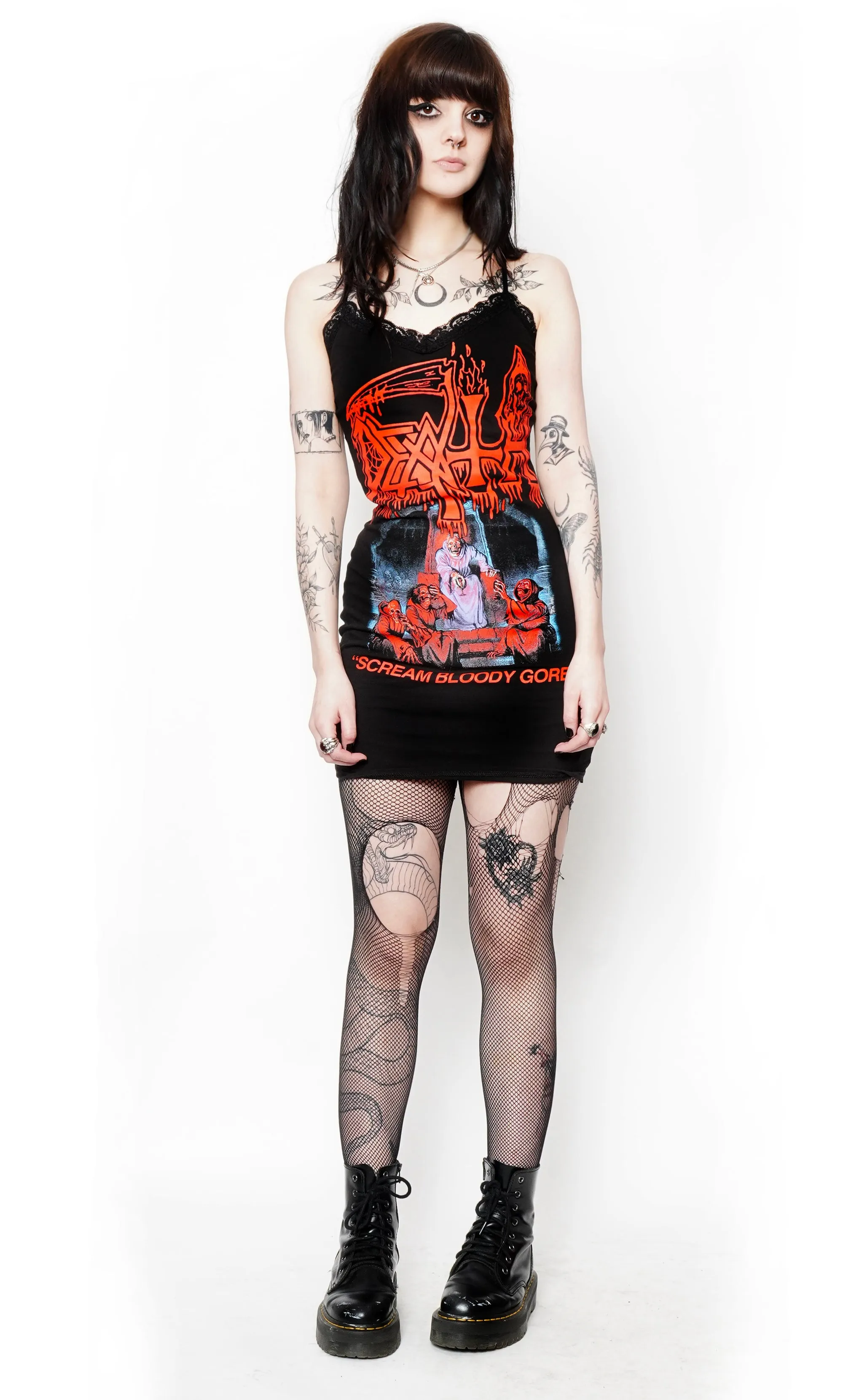 Death (Scream Bloody Gore) Lace Strap Dress