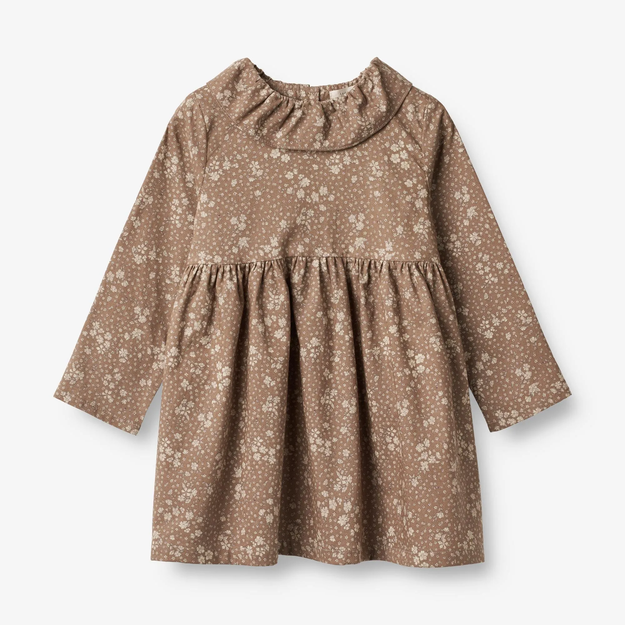 Dress Violetta - cocoa brown flowers