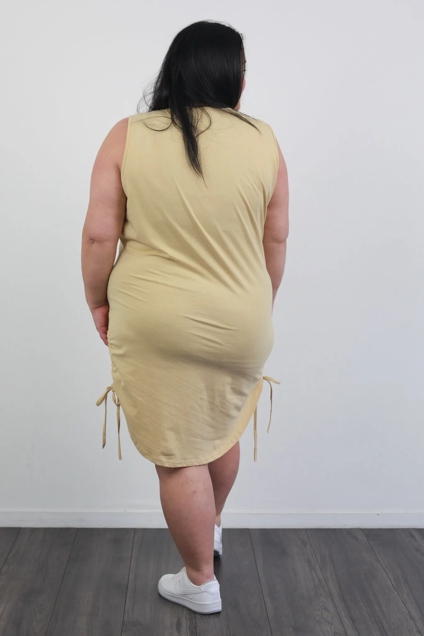 *EVERLY SINGLET DRESS SAND