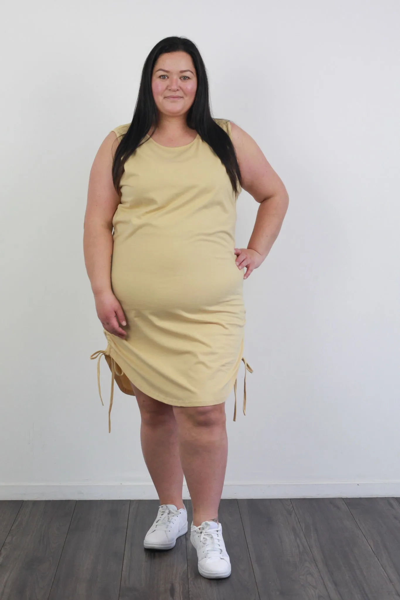 *EVERLY SINGLET DRESS SAND