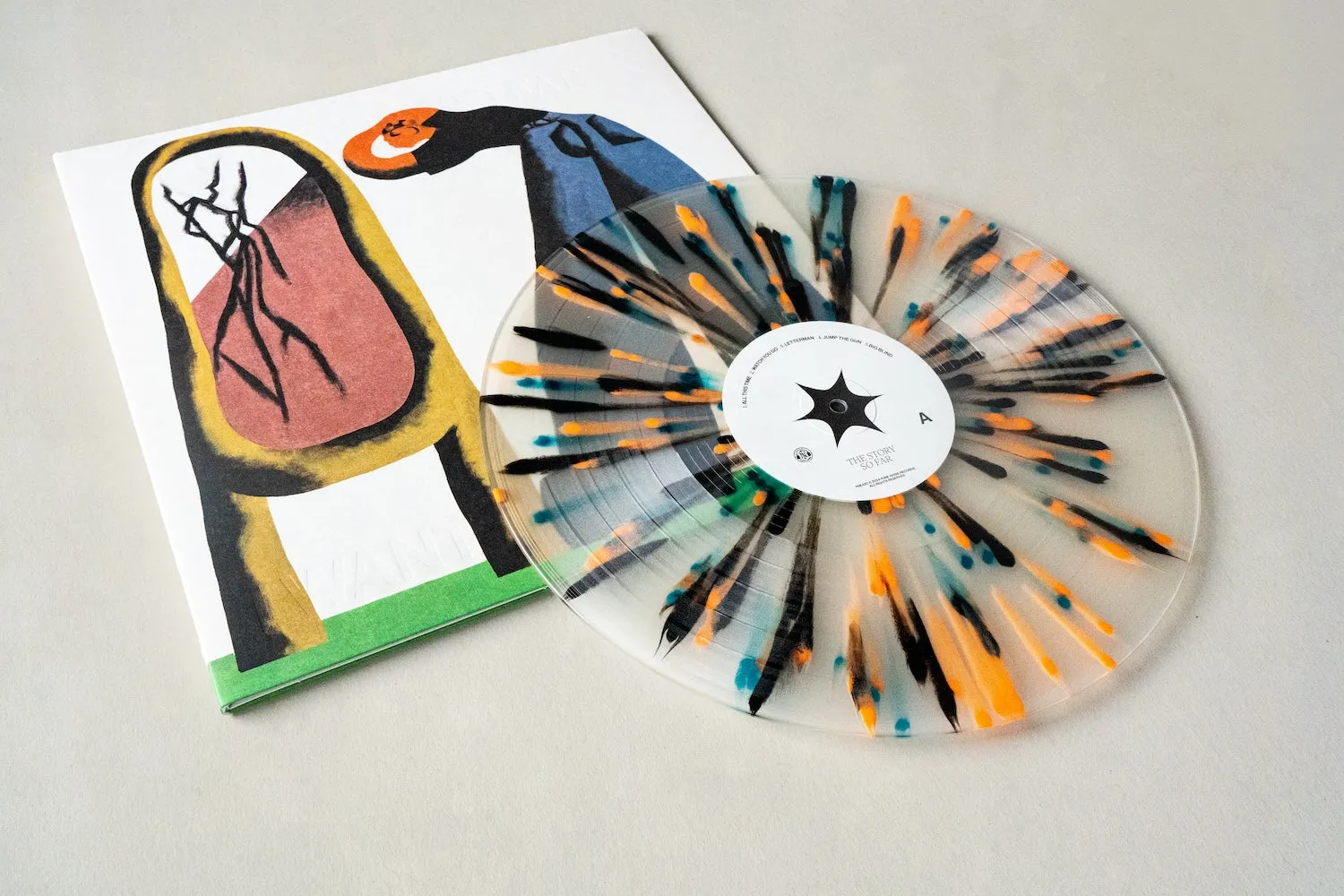 I Want To Disappear - Milky Clear w/ Black, Blue & Orange Splatter LP