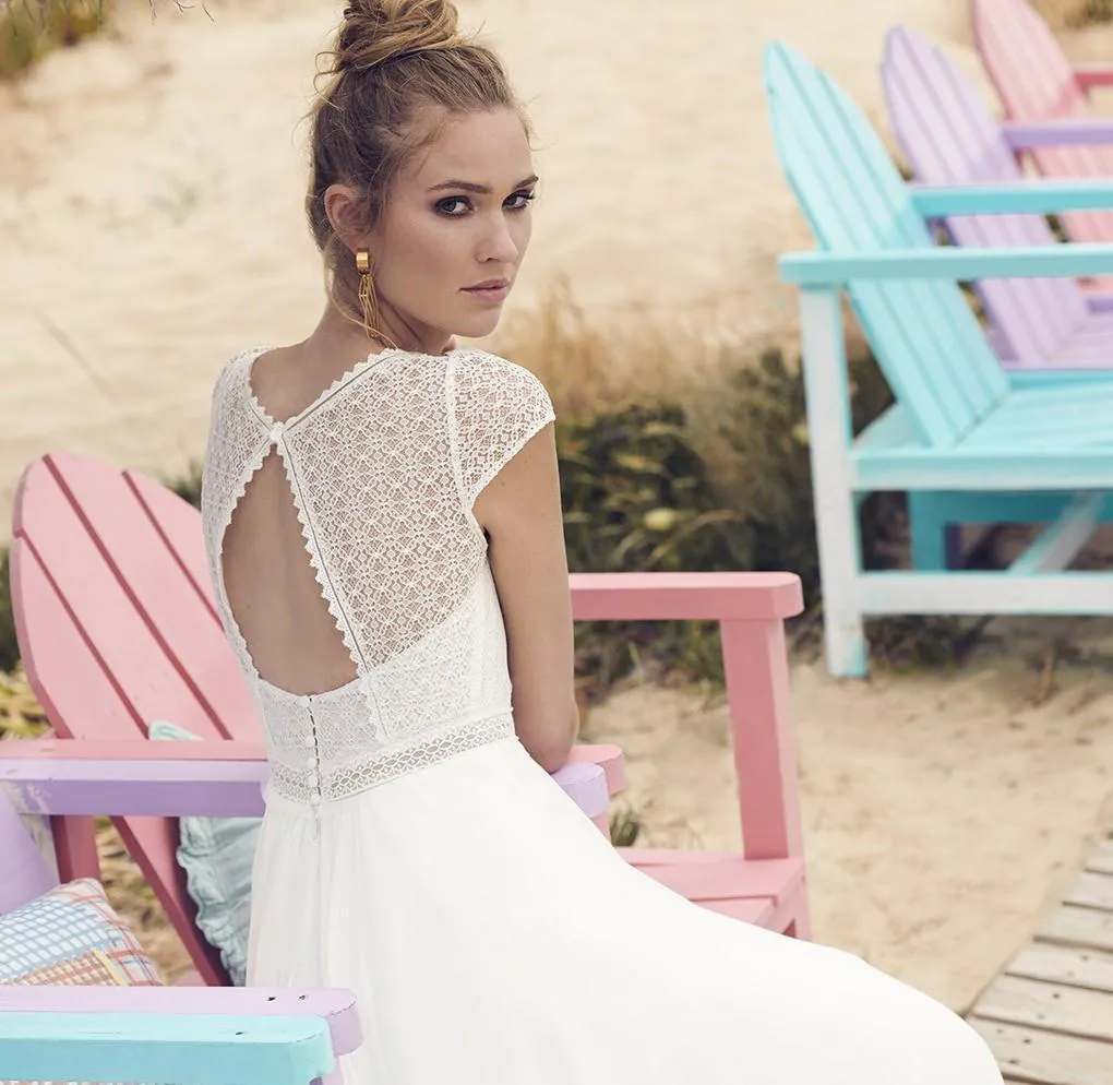 Illusion Lace A-Line Wedding Dress