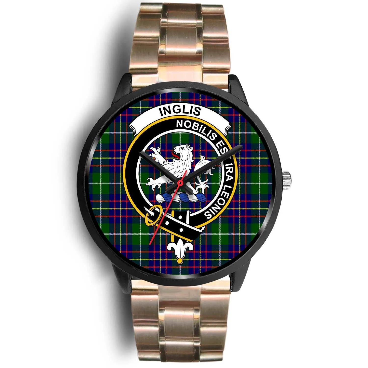 Inglis Modern Clan Badge Tartan Black Watch