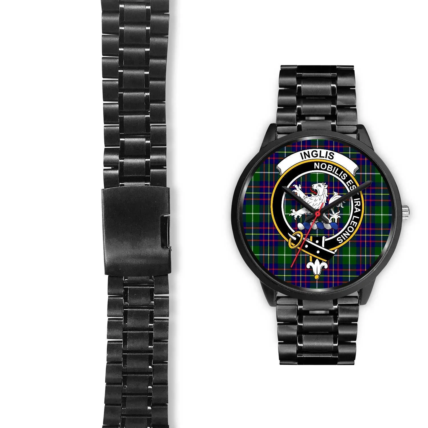 Inglis Modern Clan Badge Tartan Black Watch