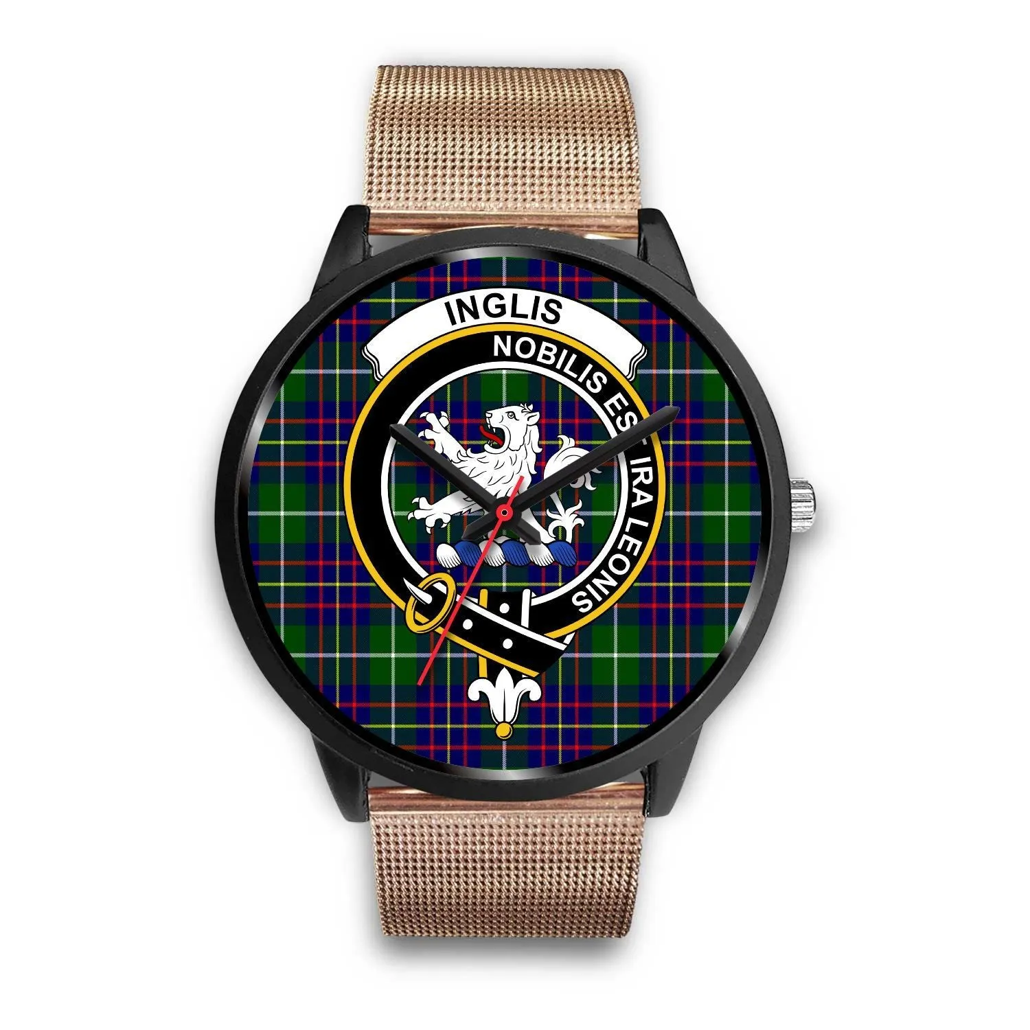 Inglis Modern Clan Badge Tartan Black Watch