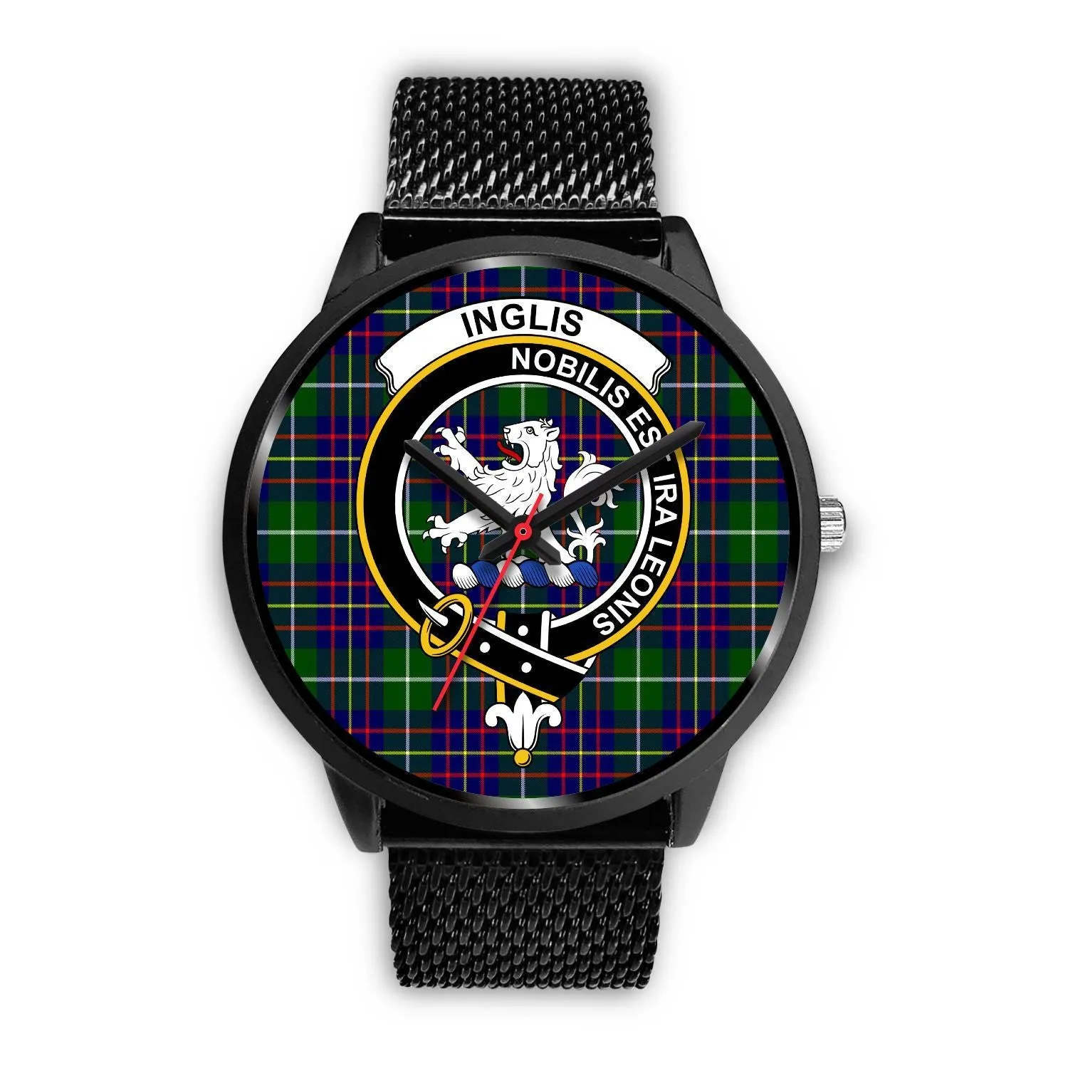 Inglis Modern Clan Badge Tartan Black Watch