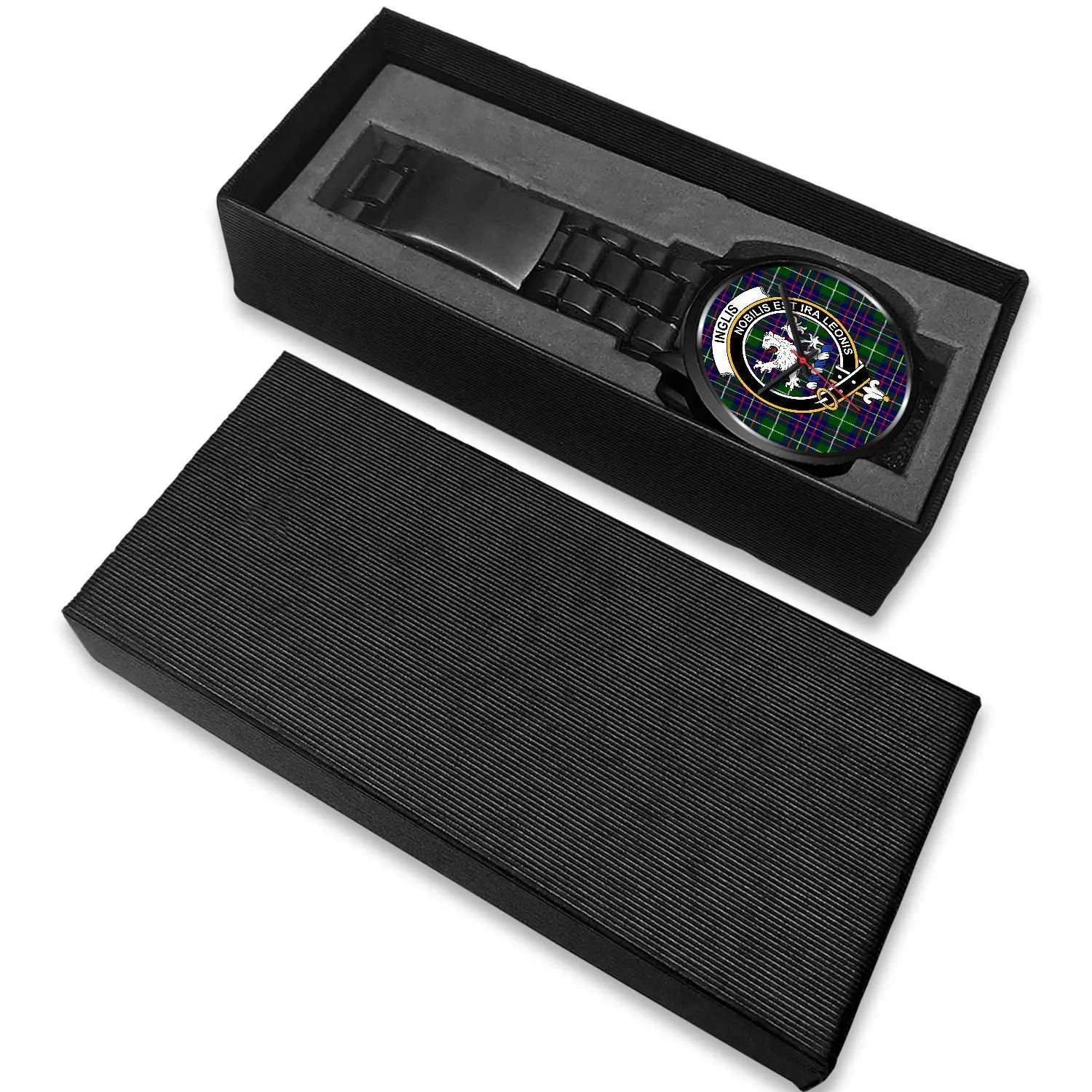 Inglis Modern Clan Badge Tartan Black Watch