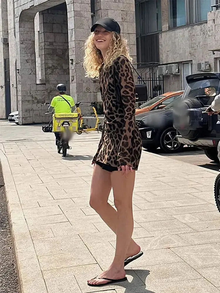 Iris May - Leopard mini dress