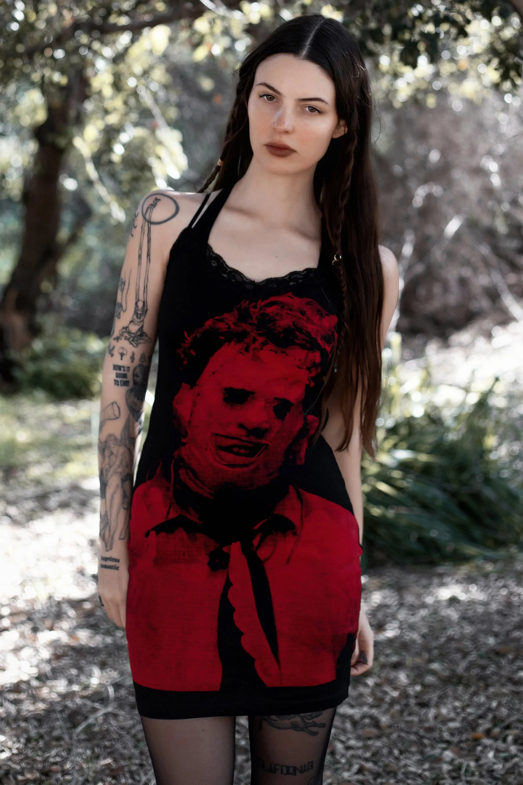 Leatherface Texas Chainsaw Massacre Lace Strap Dress