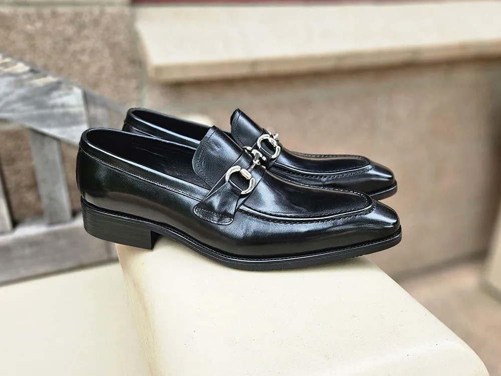 Men's Burnished Signature Buckle Loafer