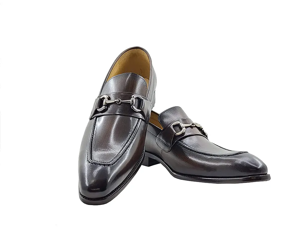 Men's Burnished Signature Buckle Loafer