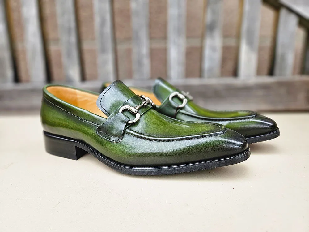 Men's Burnished Signature Buckle Loafer