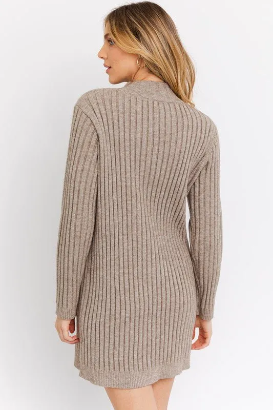 Mock Neck Sweater Dress