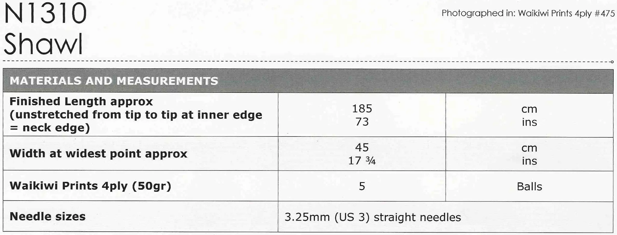 NATURALLY LEAFLET N1310