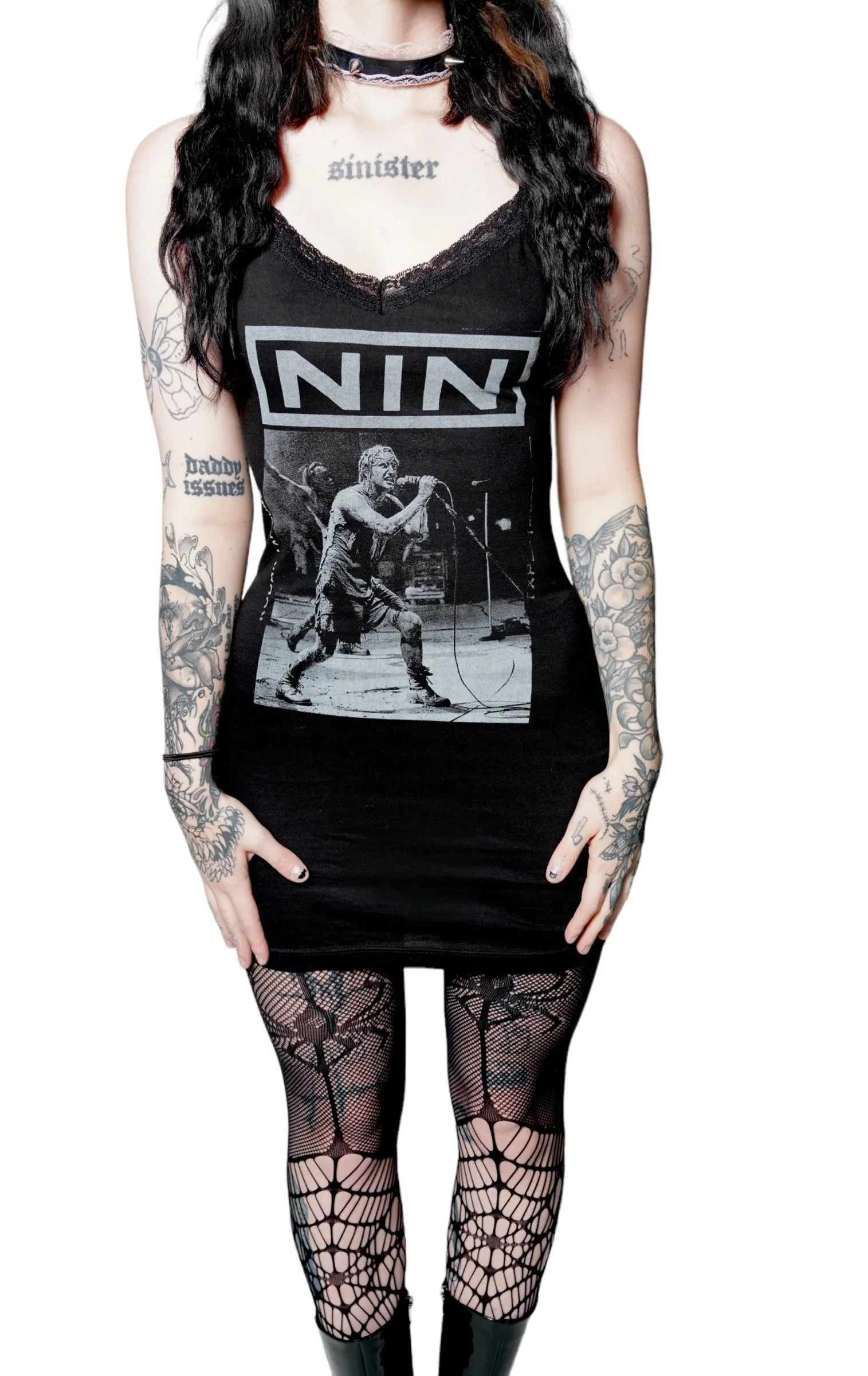 NIN Lace Strap Dress