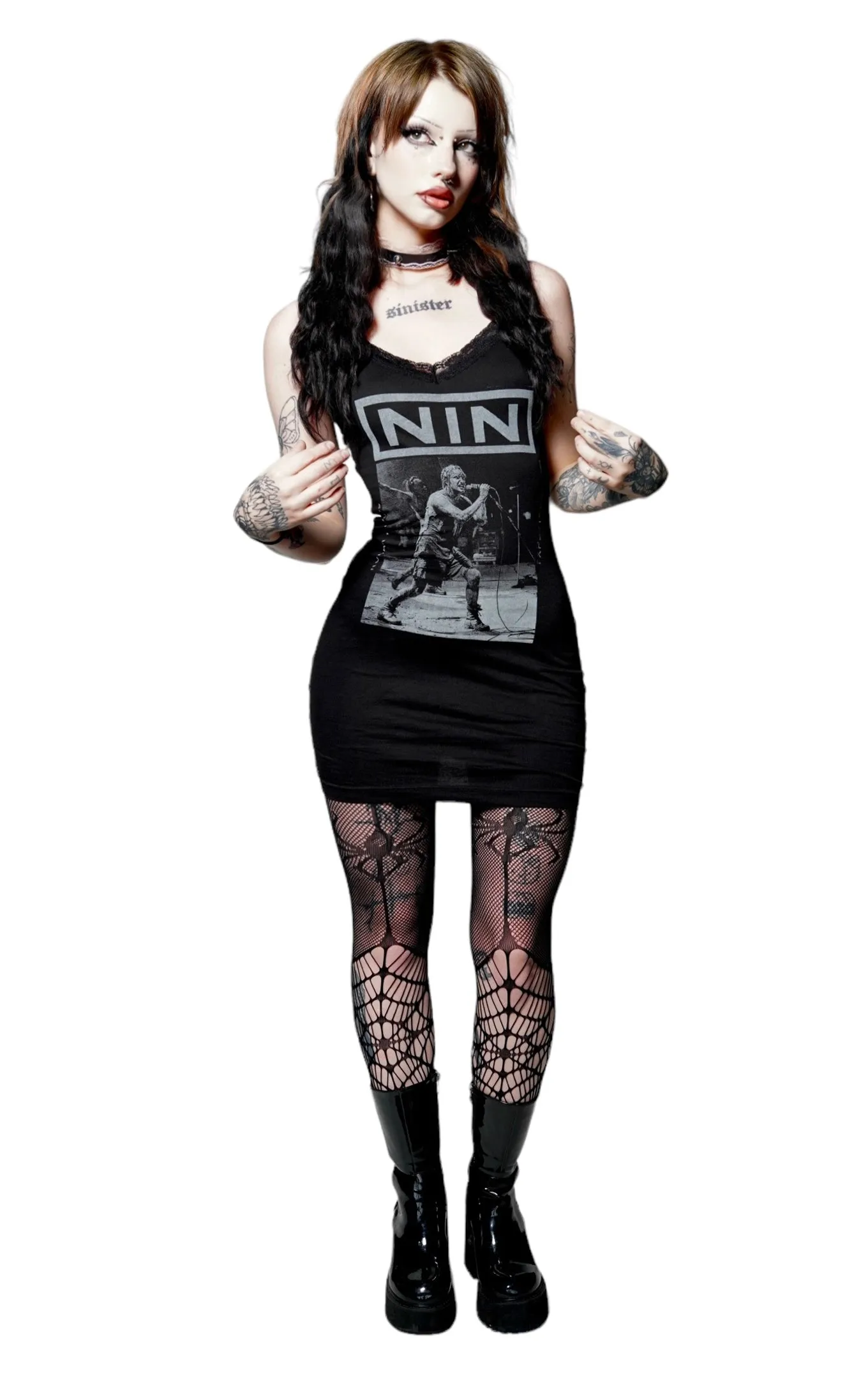 NIN Lace Strap Dress