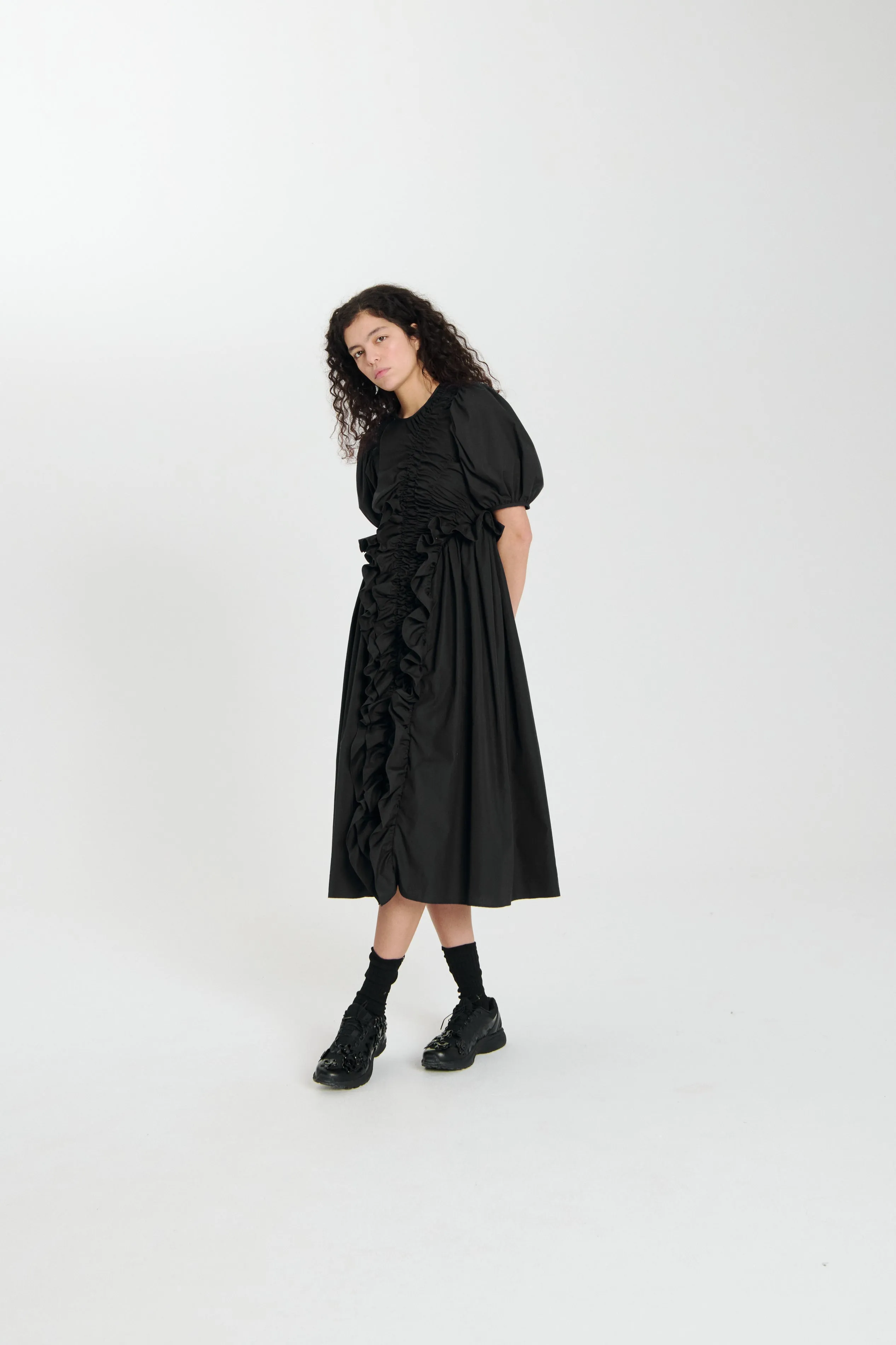 ORIELLA | DRESS COTTON BLACK