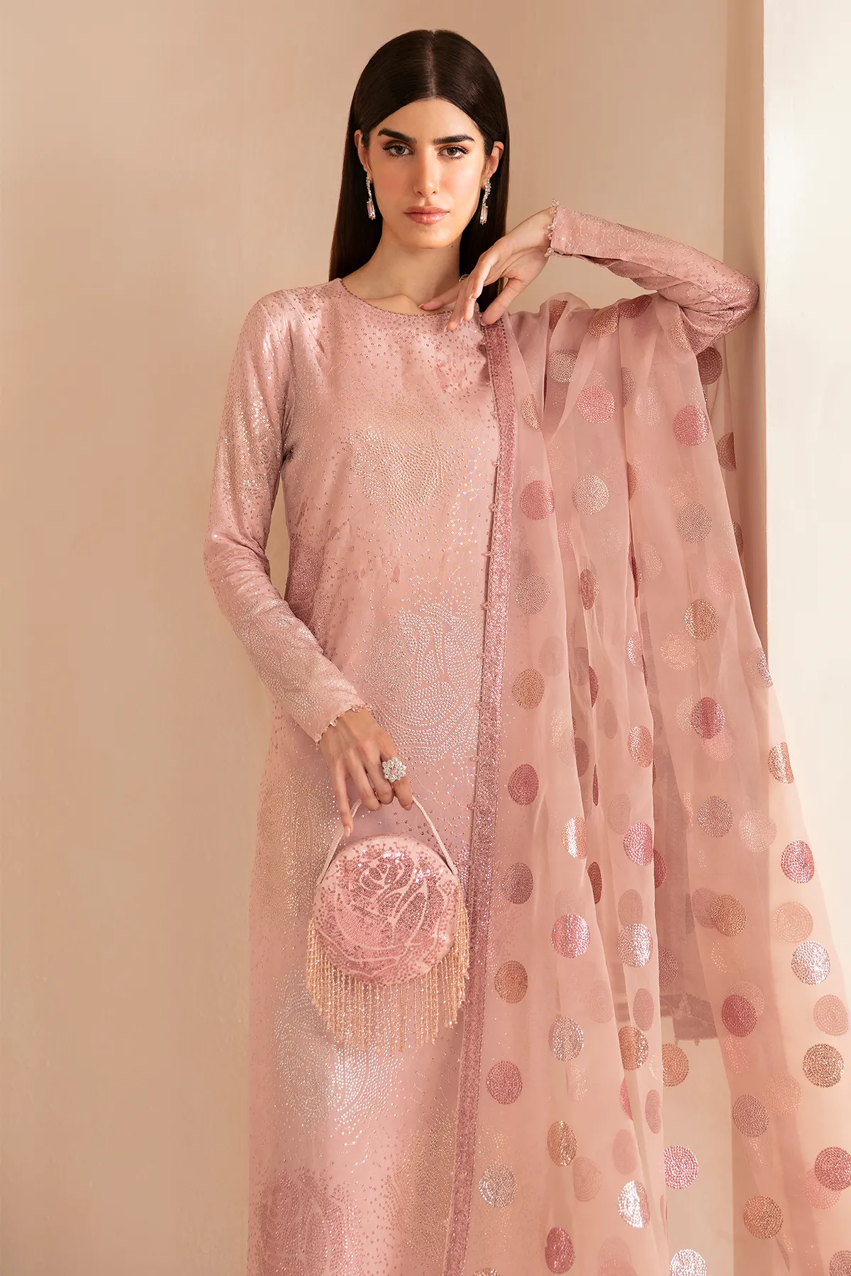 Premium Embroidered Raw Silk UR-7032