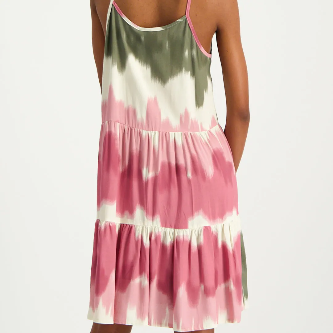 Printed Tiered Dress