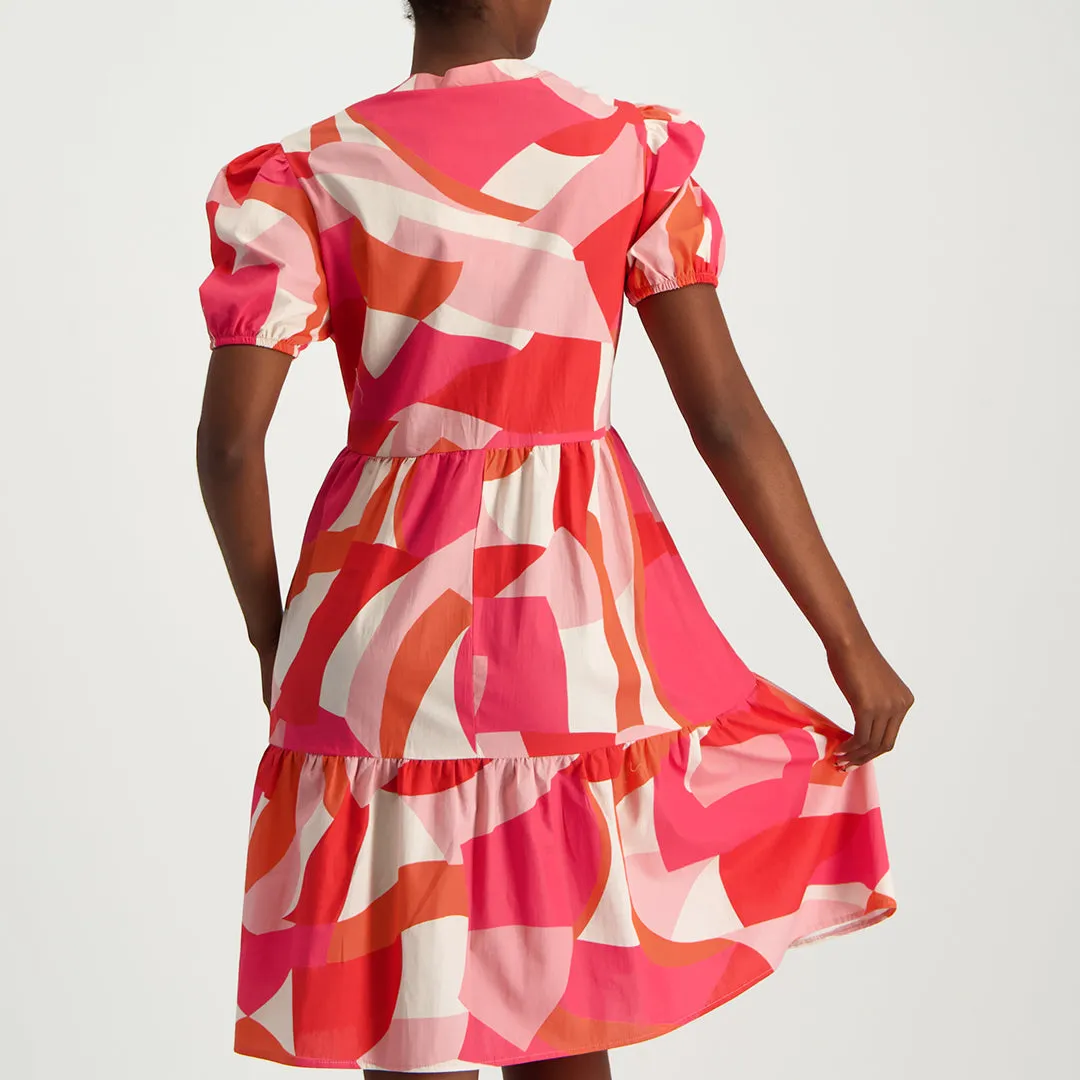 Printed Tiered Dress